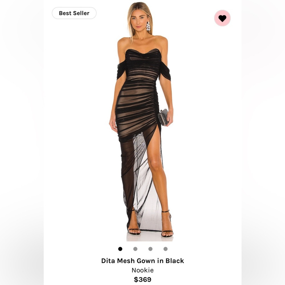 Nookie dita mesh gown size medium